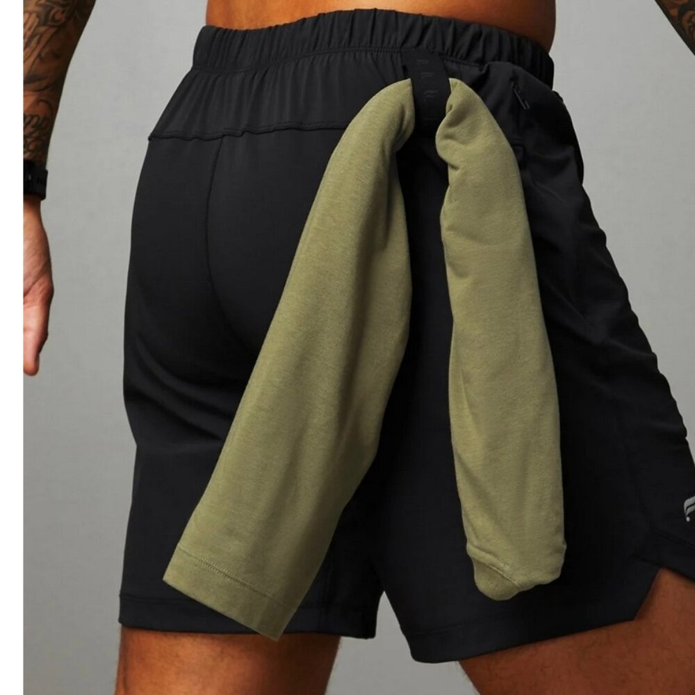 Fabletics The One 7" Unlined Gym Shorts XXL Mens Black Linerless